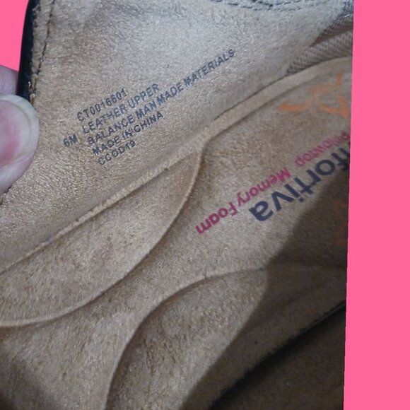 Comfortiva Womens Quanita Black Leather Mary Jane Shoes Size 6M - Picture 15 of 16